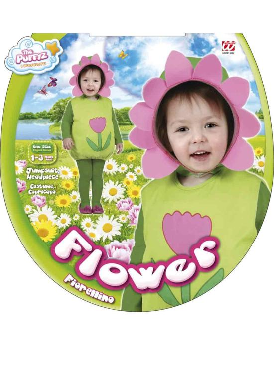 Fato de flores silvestres infantil tamanho 1-3 anos