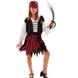 Fato de grande pirata infantil para menina