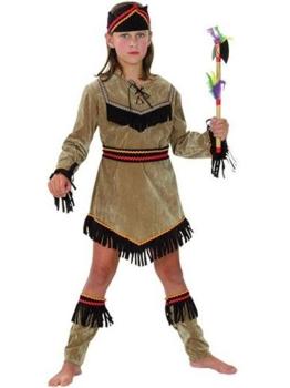 Fato infantil de franjas indianas.