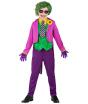 Fato de Joker para criança – fraque com camisa e colete, calças, gravata e luvas