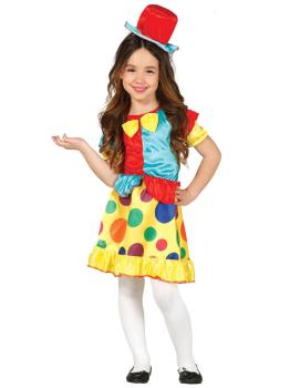 Fantasia infantil de palhaço feliz.