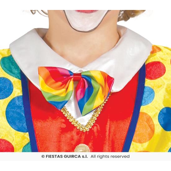 Fantasia infantil de palhaço feliz.