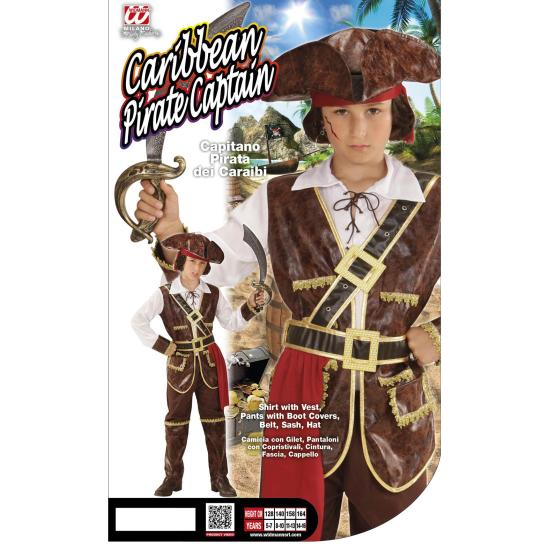 Fantasia de pirata rouba tesouros para crianças