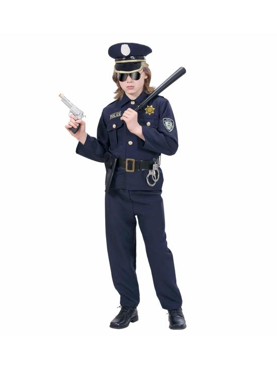 Fantasia de polícia de luxo infantil