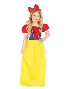 Fato infantil Princesa da Neve