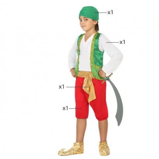 Fato de deserto árabe de Aladdin para criança