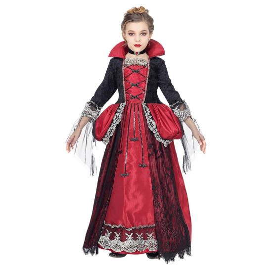 Fato de Rainha Vampira em tamanho infantil