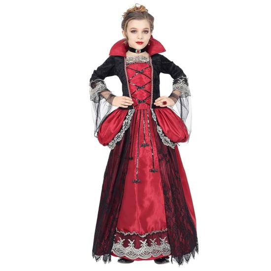 Fato de Rainha Vampira em tamanho infantil
