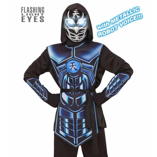 Luzes e som da fantasia infantil do robô Ninja.*