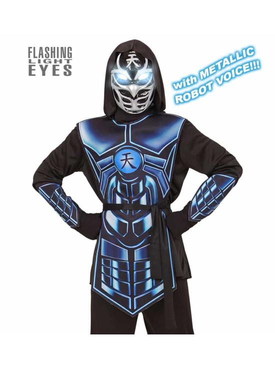 Luzes e som da fantasia infantil do robô Ninja.*