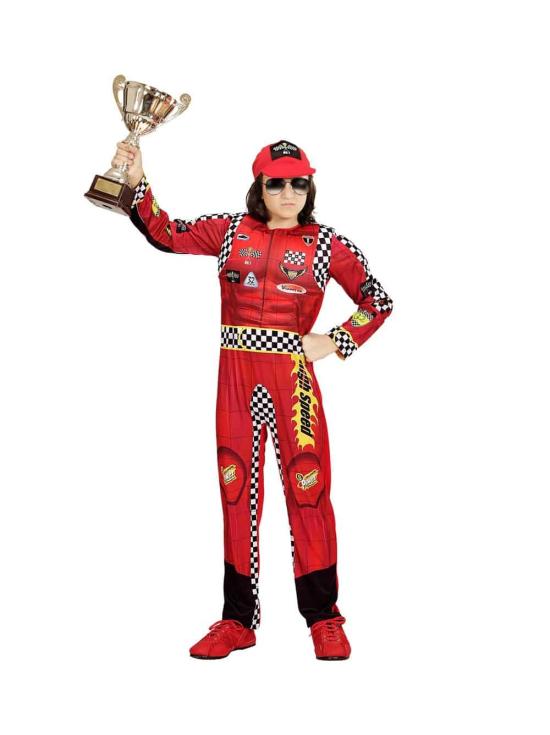 Fato de super piloto de F1 para menino