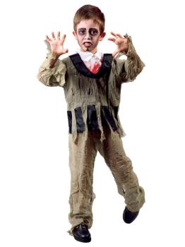 Fato de Zombie City infantil para menino.
