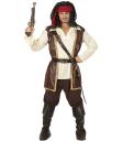 Fato de Jack Sparrow Piratas Caribenho para adulto