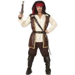 Fato de Jack Sparrow Piratas Caribenho para adulto