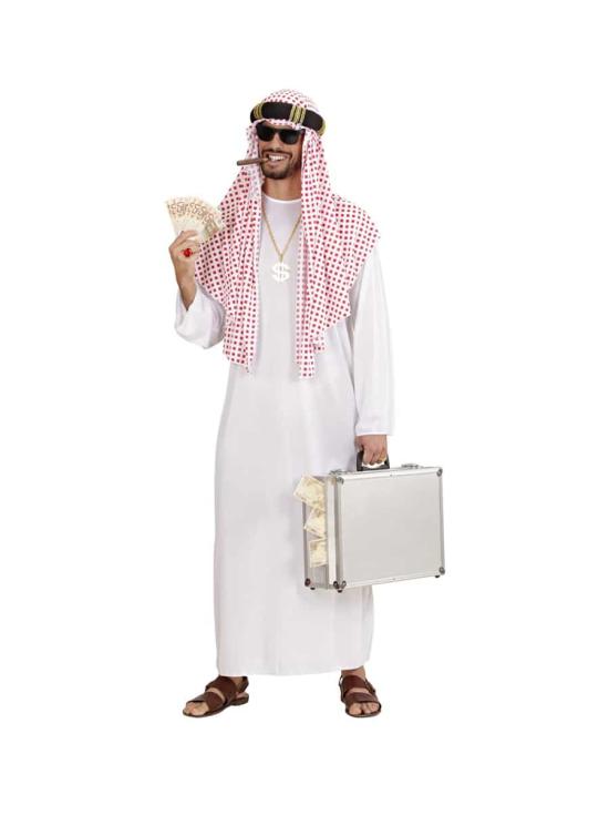 Fato de Sheikh Árabe para adulto