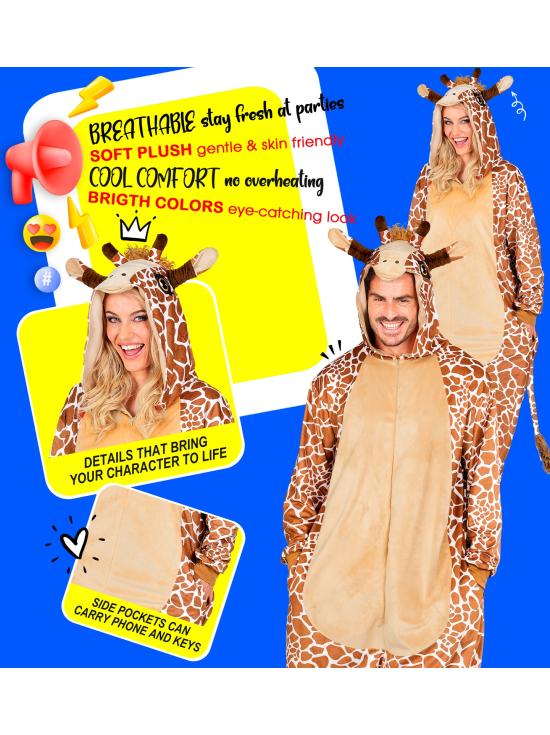 Fantasia de Girafa Unissex para Adultos