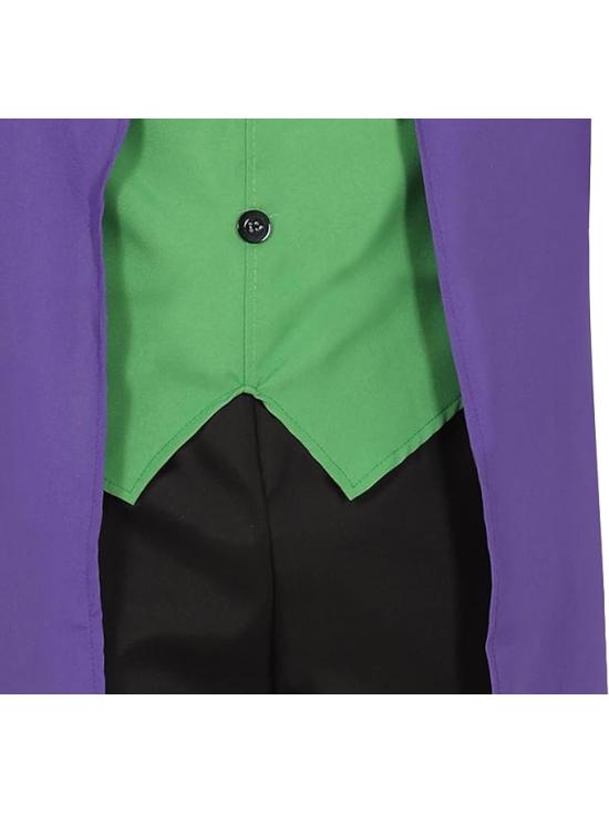 Fantasia do Coringa para Homens Adultos – Casaco, Colete, Gravata e Camisa
