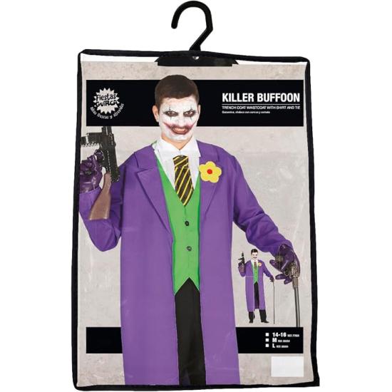 Fantasia de Coringa para Adulto – Sobretudo, Colete, Gravata e Camisa Fantasia de Coringa para Adulto – Sobretudo, Colete, Gravata e Camisa