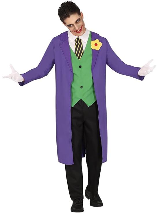 Fantasia do Coringa para Homens Adultos – Casaco, Colete, Gravata e Camisa