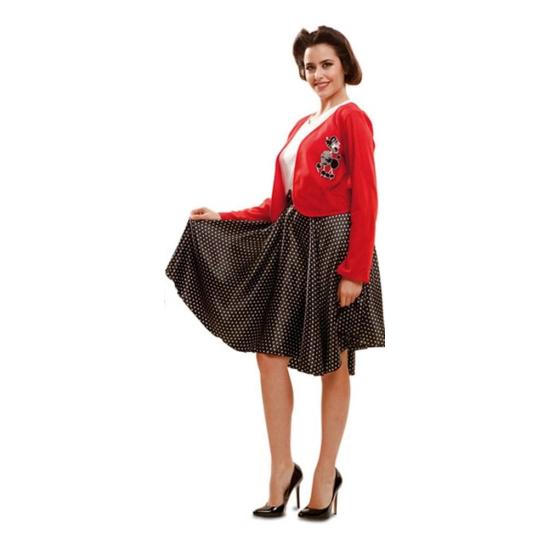 Fato de jovem estudante dos anos 50 para mulher Fato de jovem estudante dos anos 50 para mulher