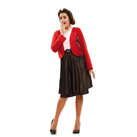 Fato de jovem estudante dos anos 50 para mulher Fato de jovem estudante dos anos 50 para mulher