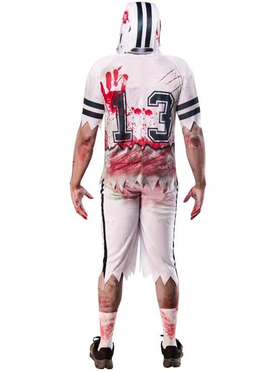 Fantasia de jogador de futebol zumbi para homens