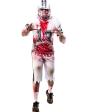 Fantasia de jogador de futebol zumbi para homens