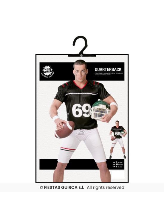 Fantasia de jogador de rugby adulto