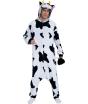 Fantasia de vaca kigurumi com capuz para adulto