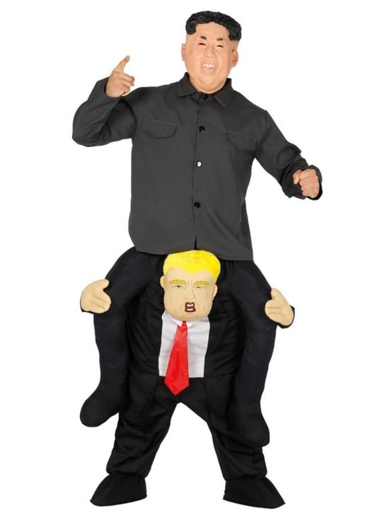 Fantasia coreana de ombros de Trump, tamanho adulto