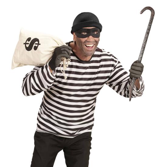 Fantasia adulta de ladrão de banco