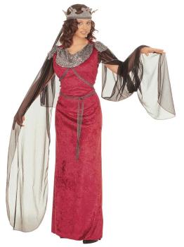 Traje medieval de luxo Lady Guinevere
