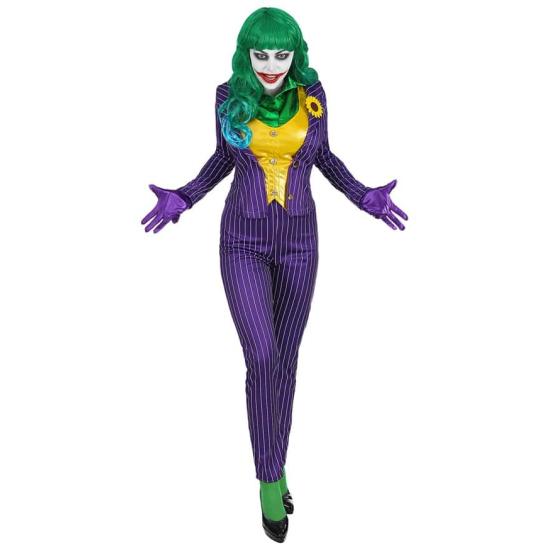 Fato de Lady Joker Villain Batman para adulto