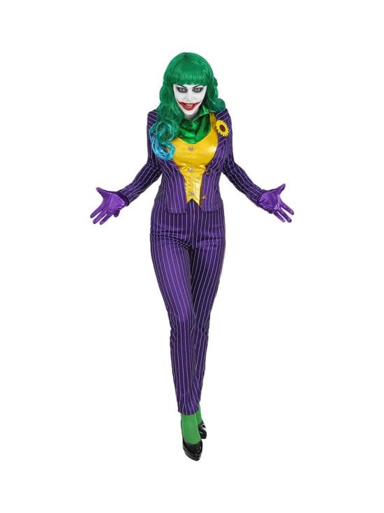 Fato de Lady Joker Villain Batman para adulto
