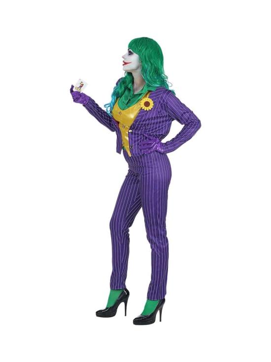 Fato de Lady Joker Villain Batman para adulto