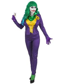 Fato de Lady Joker Villain Batman para adulto
