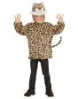 Fato de leopardo de pelúcia infantil