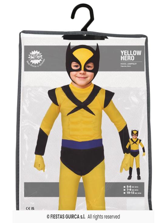 Fantasia econômica de Wolverine dos X-Men para meninos
