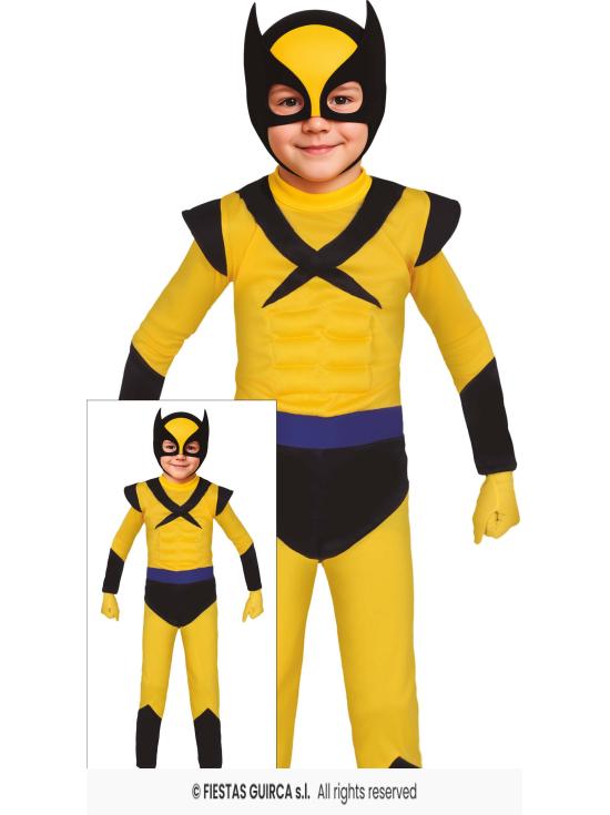 Fantasia econômica de Wolverine dos X-Men para meninos
