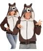 Moletom com capuz unissex com fantasia de lobo