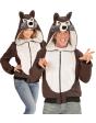 Moletom com capuz unissex com fantasia de lobo