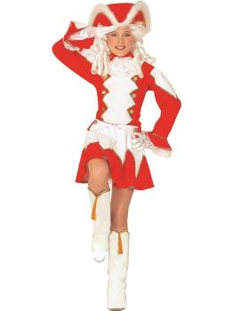 Disfraz Majorette Roja para niña.