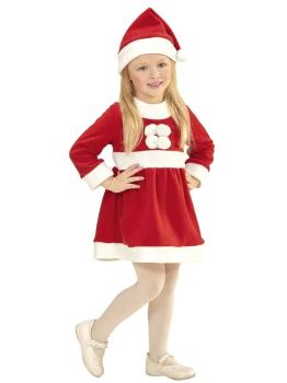 Fantasia de luxo para mãe Natal bebê.