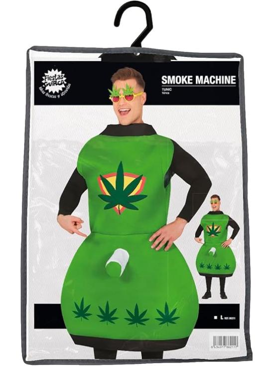 Fato de máquina de maconha para adulto