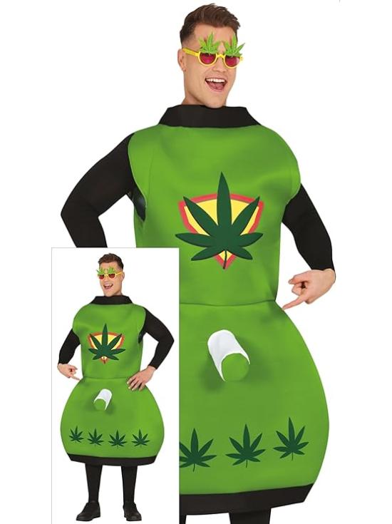 Fato de máquina de maconha para adulto