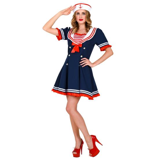 Fato de marinheiro alegre para menina