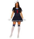 Fantasia Sexy de Marinheira Azul, Tamanho Adulto Feminino