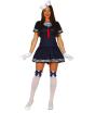 Fantasia Sexy de Marinheira Azul, Tamanho Adulto Feminino