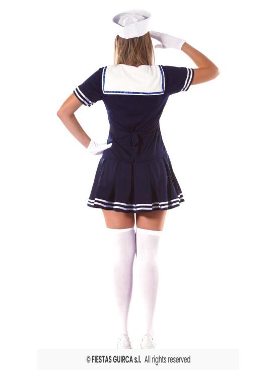 Fantasia Sexy de Marinheira Azul, Tamanho Adulto Feminino