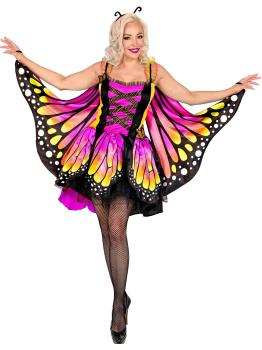 Fantasia de borboleta rosa para adultos